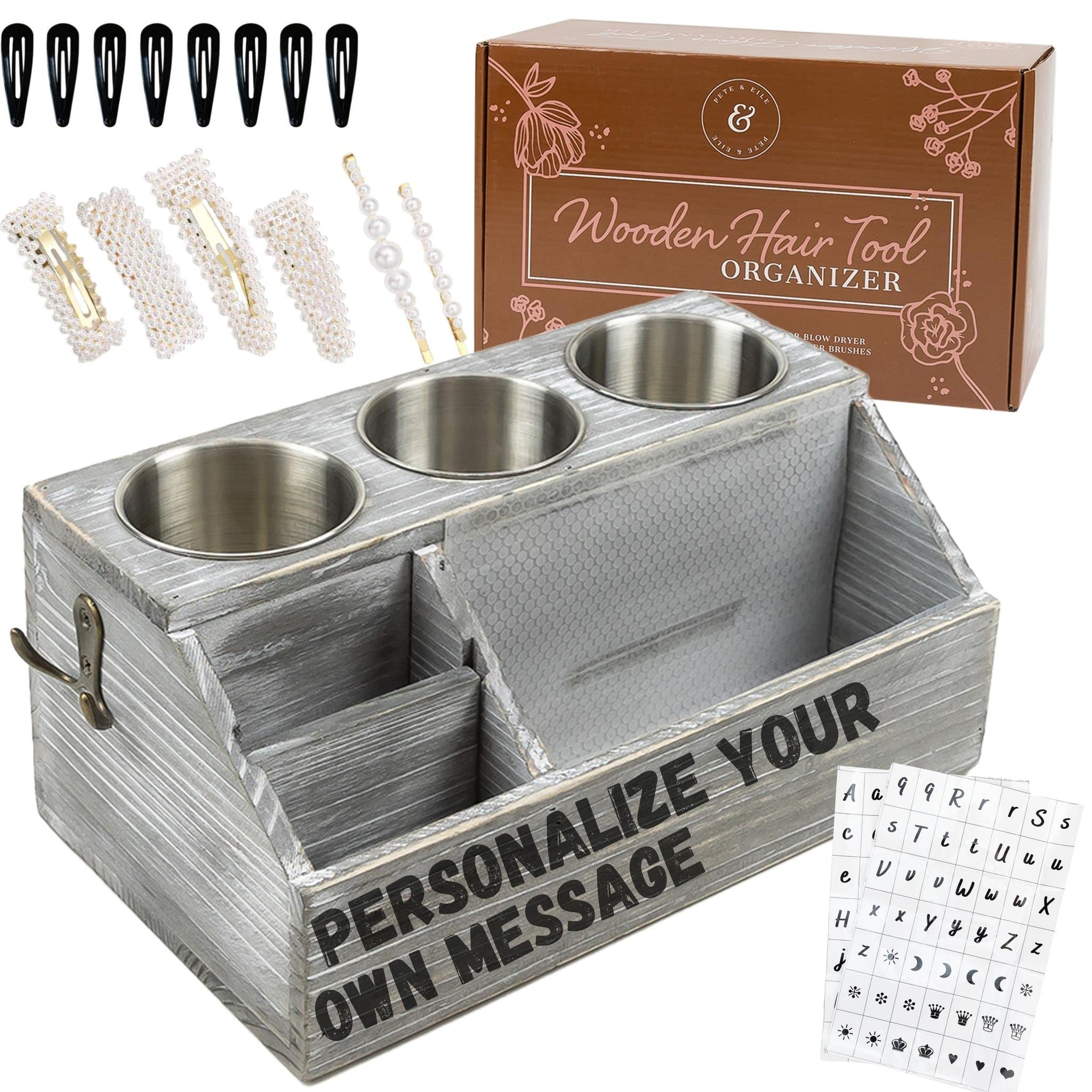 Deeper Hair Tool Organizer! Hair Dryer Holder, Blow Wave Product Storage, Flat Iron Straightener Sta