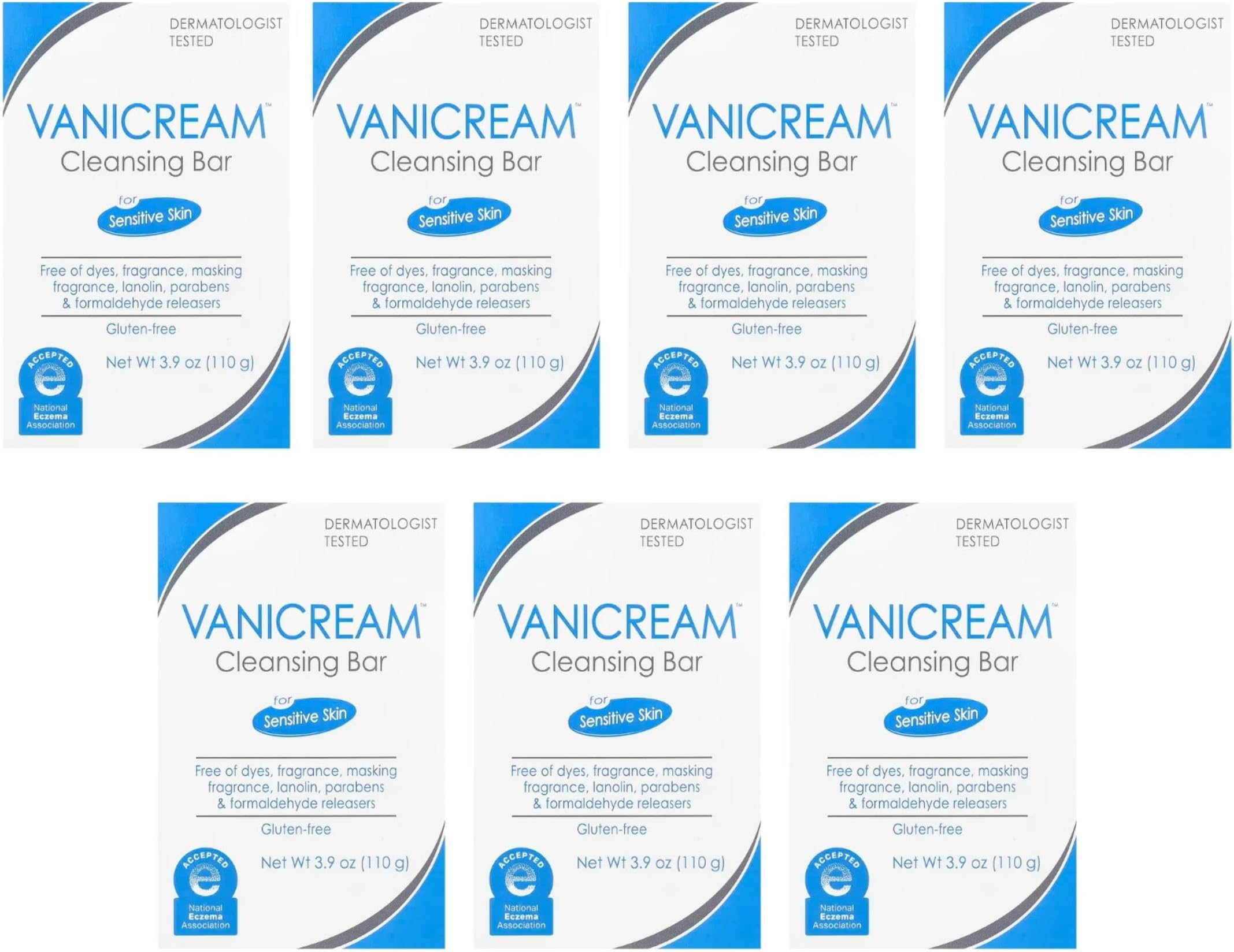 Cleansing Bar for Sensitive Skin 3.90 oz (Pack of 7)