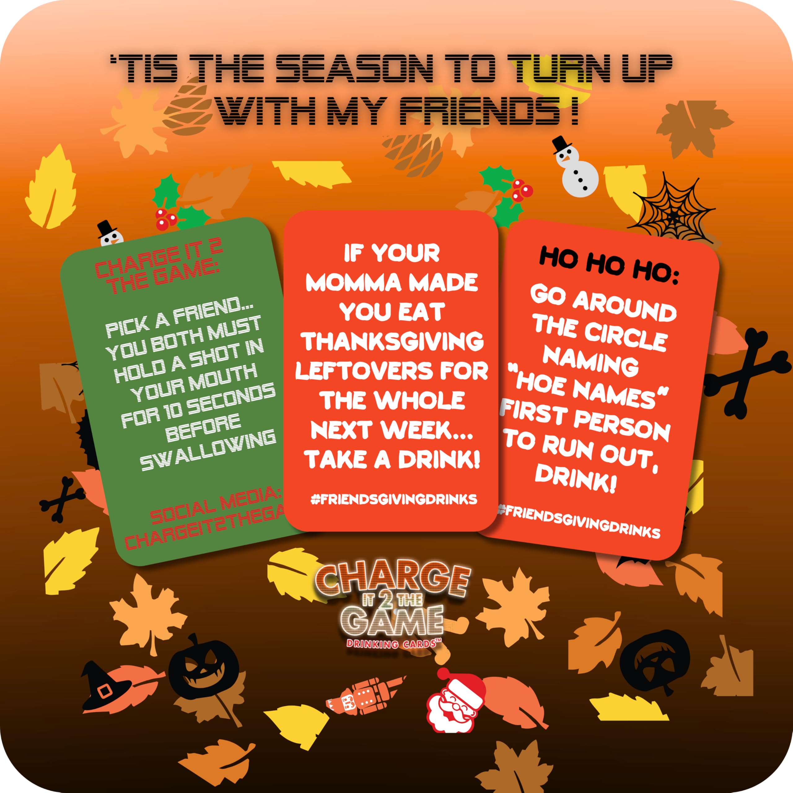 Charge It 2 The Game: Friends Giving Drinking Card Game For Adults - Party, Game Night & Holiday Fun - View #10