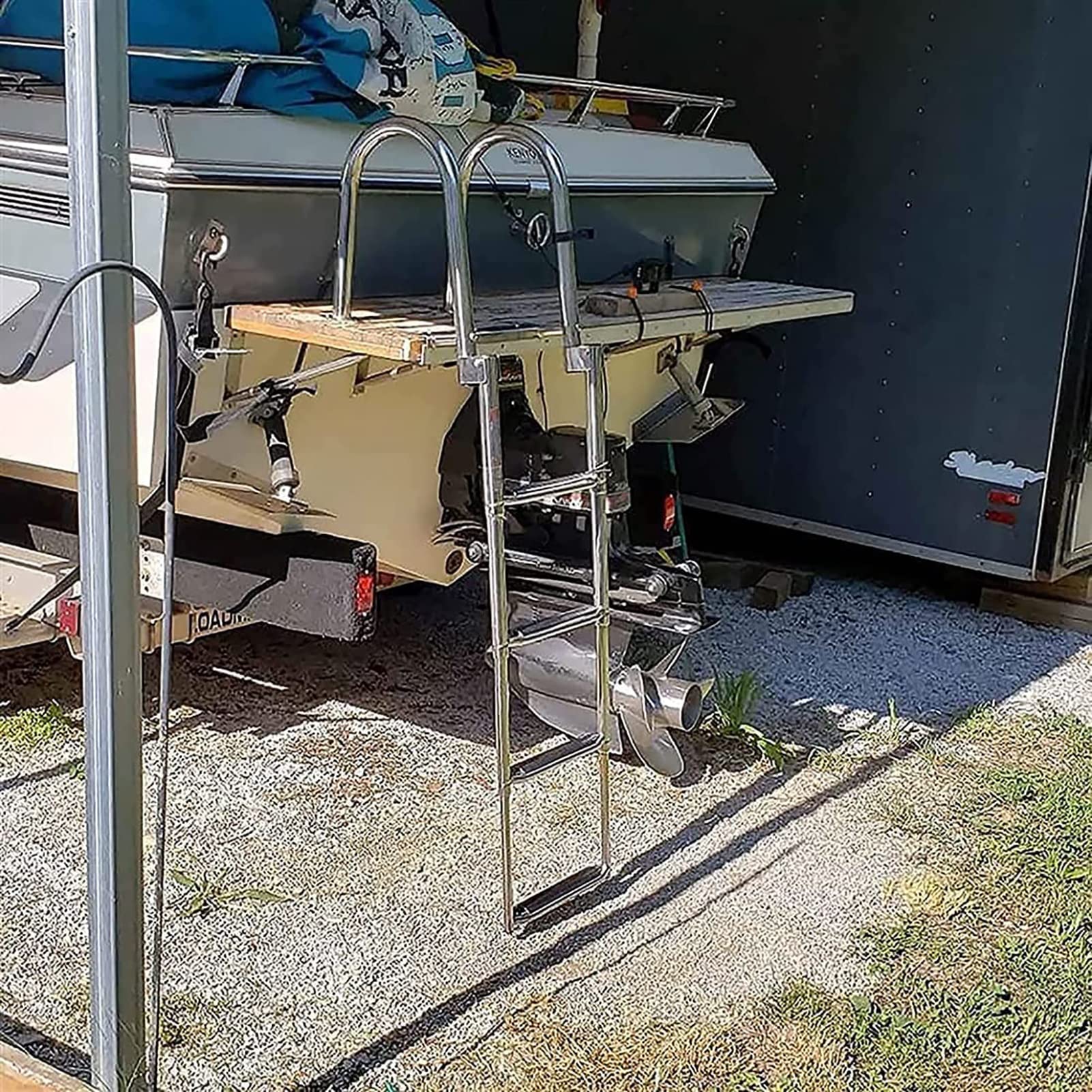 Scaletta Bagno Telescopica Barche A 4 Gradini Scaletta Bagno Barche Scaletta Bagno Pieghevole in Acciaio Inox con Pedali Antiscivolo Scaletta Barche Scaletta Telescopica Yachts Marina