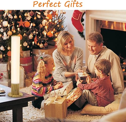 Miniatura 8 de Lámpara de terapia de luz de 10000 Lux, lámpara solar feliz sin UV con 3 temperaturas de color, brillo ajustable, temporizador y función de memoria,