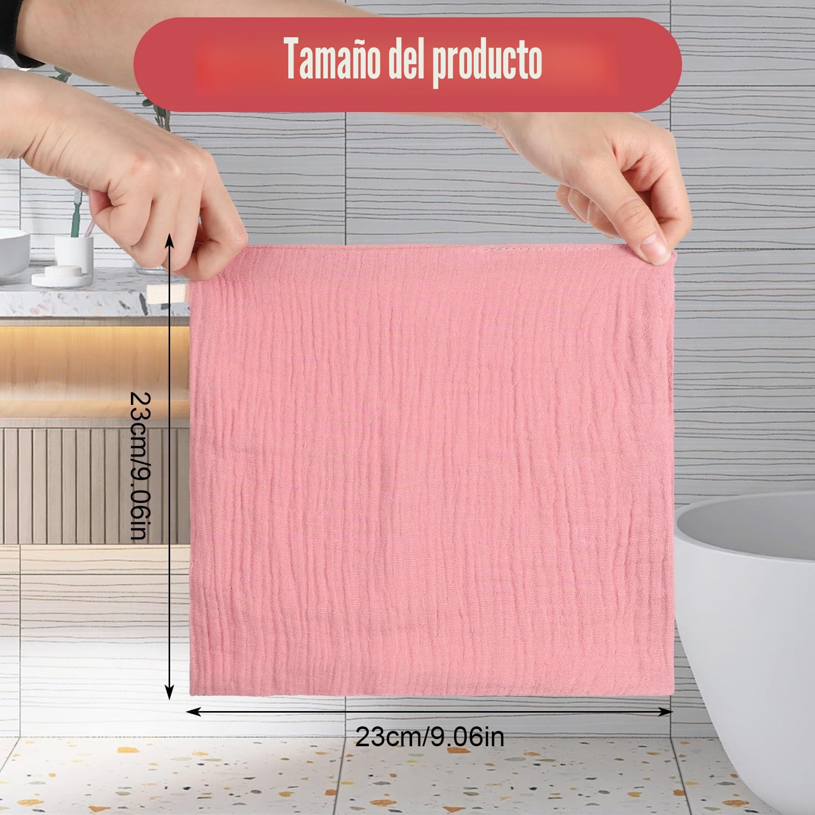 Qianyu 4 paños suaves para la cara, toallitas desmaquillantes muselinas, toallas faciales absorbentes, limpieza diaria, viajes, para mujeres y hombres