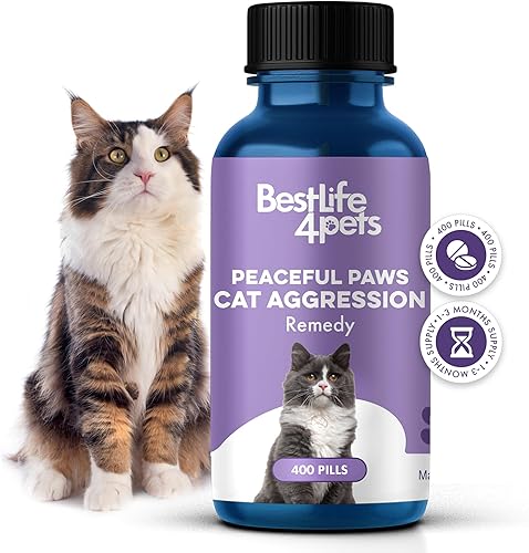 Remedio calmante antiagresivo para gatos, un difusor natural y ayuda calmante para gatos para el estrés, rociado rencoroso, arañazos y