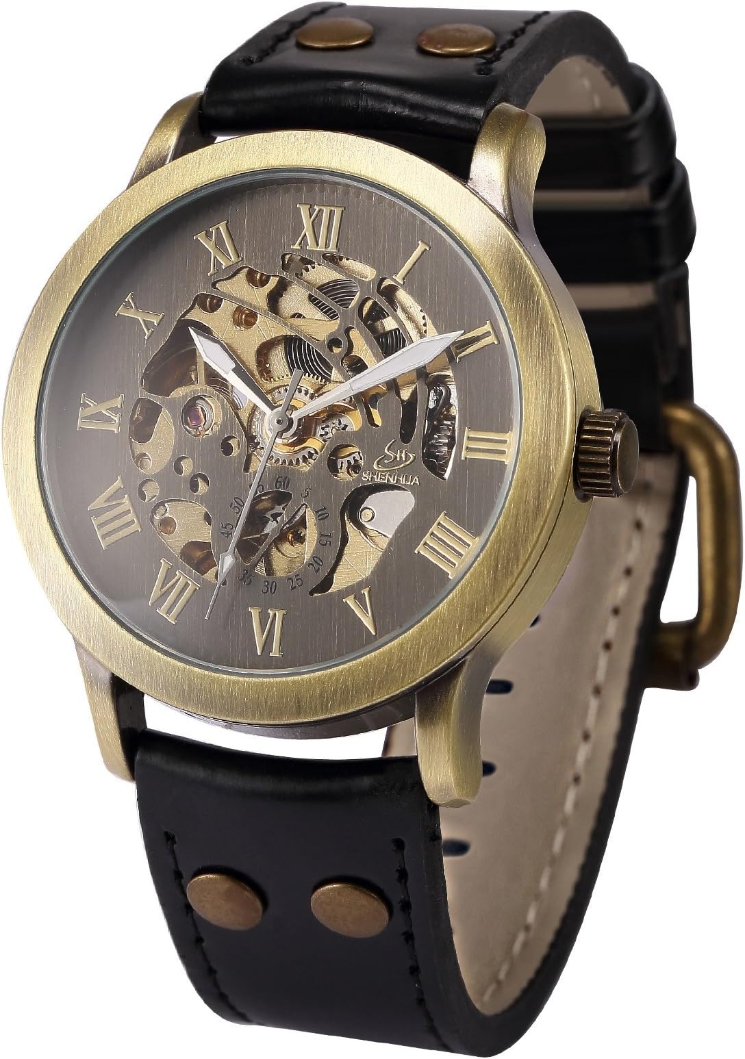 AMPM24 Men's Skeleton Leather Automatic Watch Watch