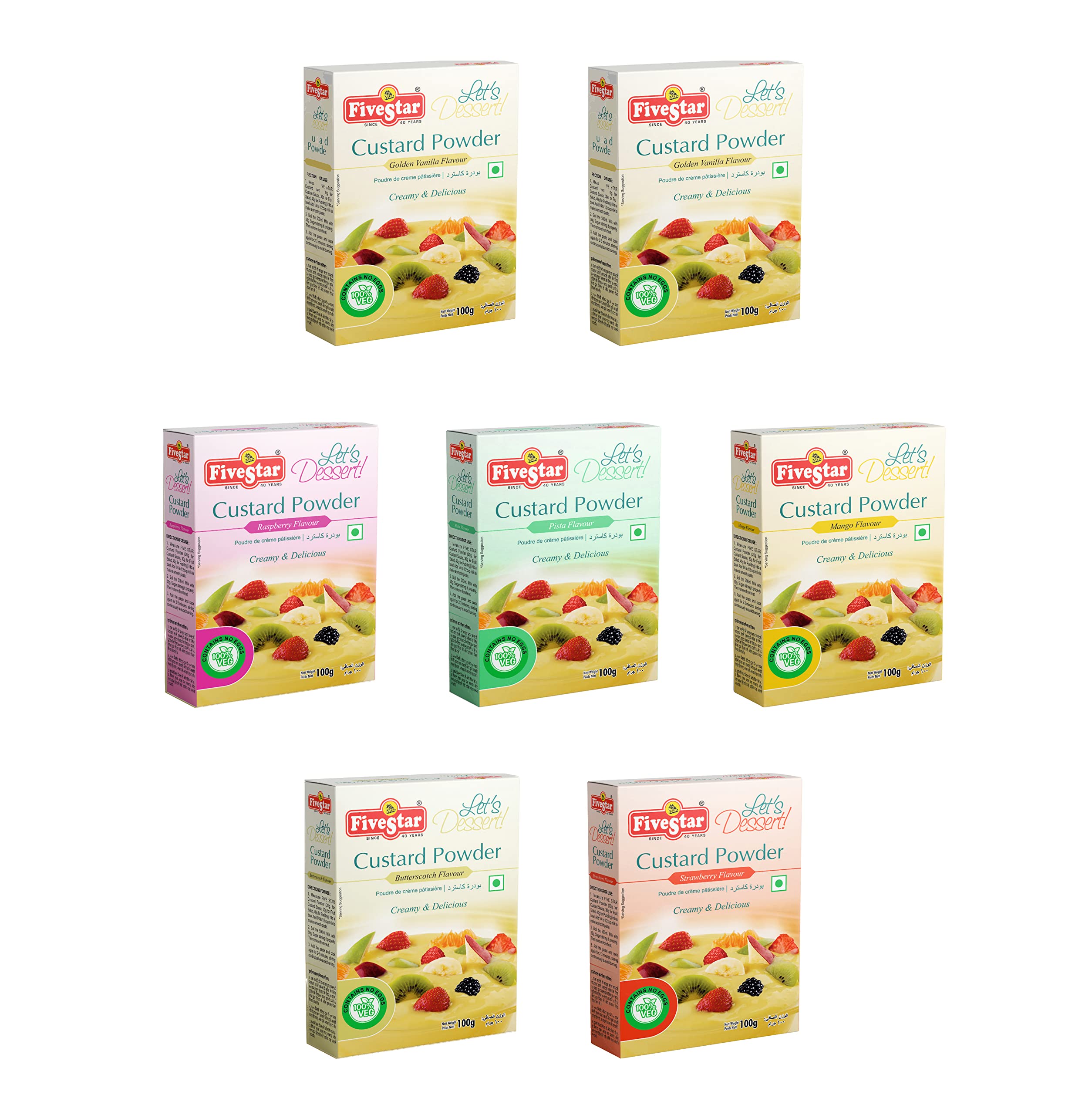 See full amazon price history chart for Five Star Custard Powder Mix Combo of Vanilla, Raspberry,Pista,Butterscotch, Mango and Strawberry - 100g Each (Pack of 7) Five Star Custard Powder Mix Combo of Vanilla, Raspberry,Pista,Butterscotch, Mango and Strawberry - 100g Each (Pack of 7) (B07JB5HK11) Amazon Price History, Amazon Price Tracker