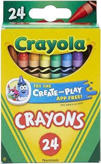 Crayola Crayons 24 Colors, 4 Pack - Vibrant Non-Toxic Art Supplies for Kids & Classrooms