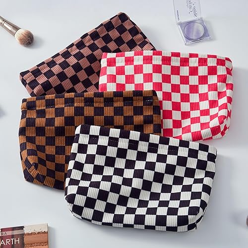 Miniatura 5 de Holintan Bolsas de cosméticos para mujer, bolsa de cosméticos de pana, bolsos estéticos para mujer, bolsos de mano, bolsos de mano con puntos