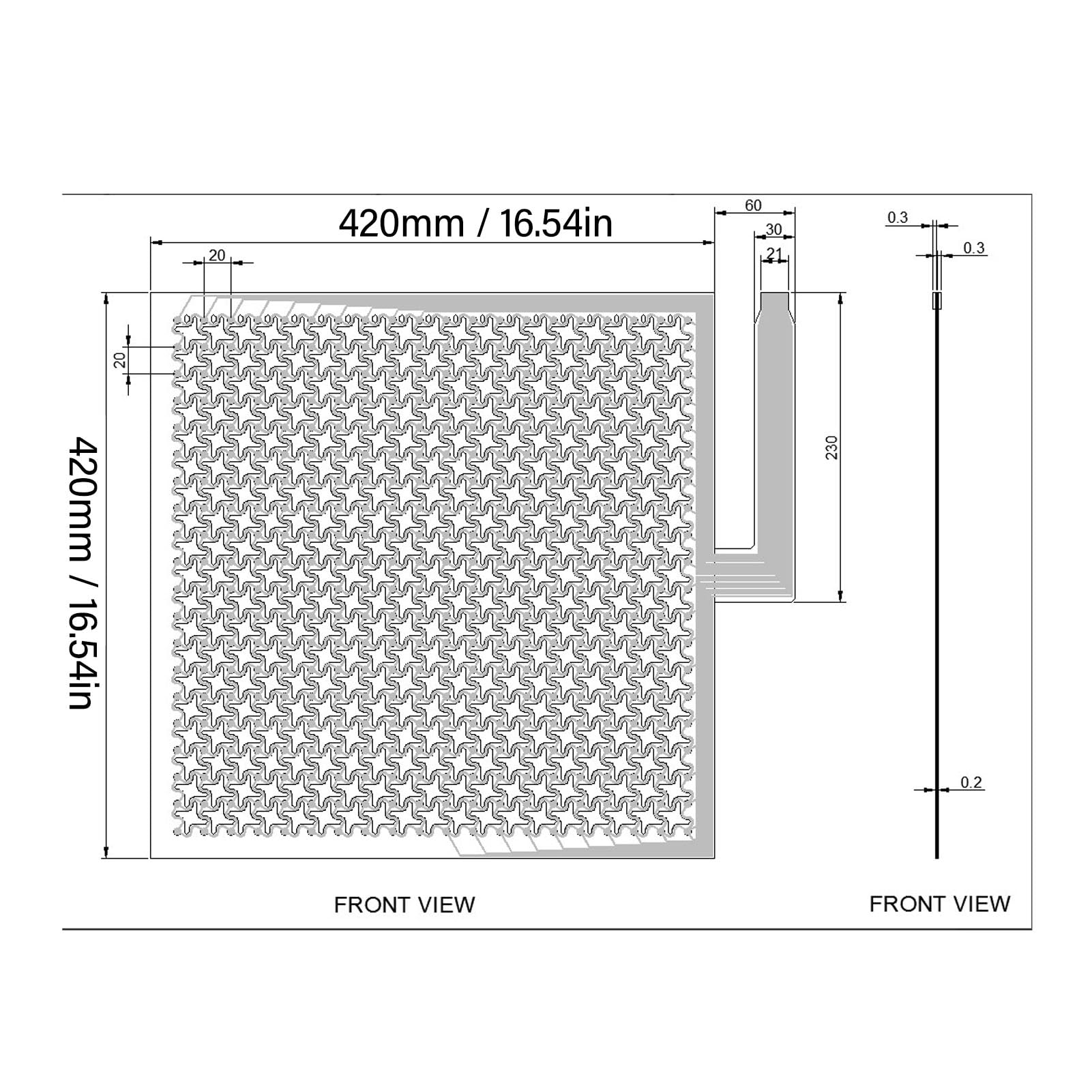 Sensor de Presión de Película Durable Resistente a las Arrugas Thin Flex 400 Puntos de Detección para Colchón Acolchado