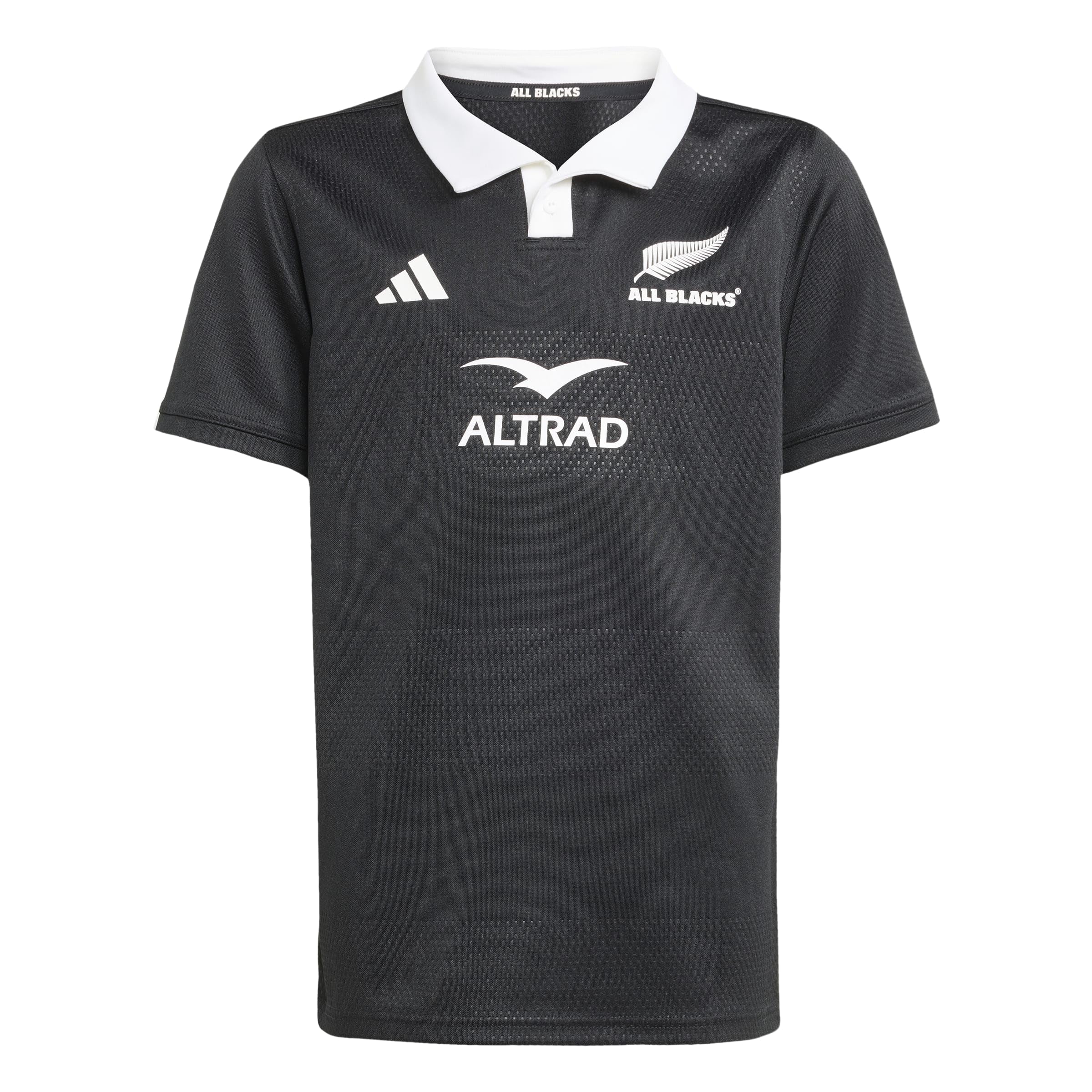 adidas Boy's All Blacks Home Replica Jersey Kids Shirt, All Black, 11-12 Years