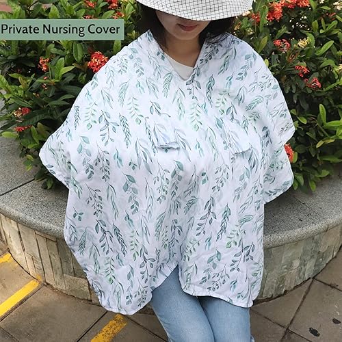 Miniatura 6 de DILIMI Peekaboo - Fundas de asiento de automóvil para bebés, niños y niñas, 2 en 1, fundas de lactancia materna, toldo cálido Minky para recién