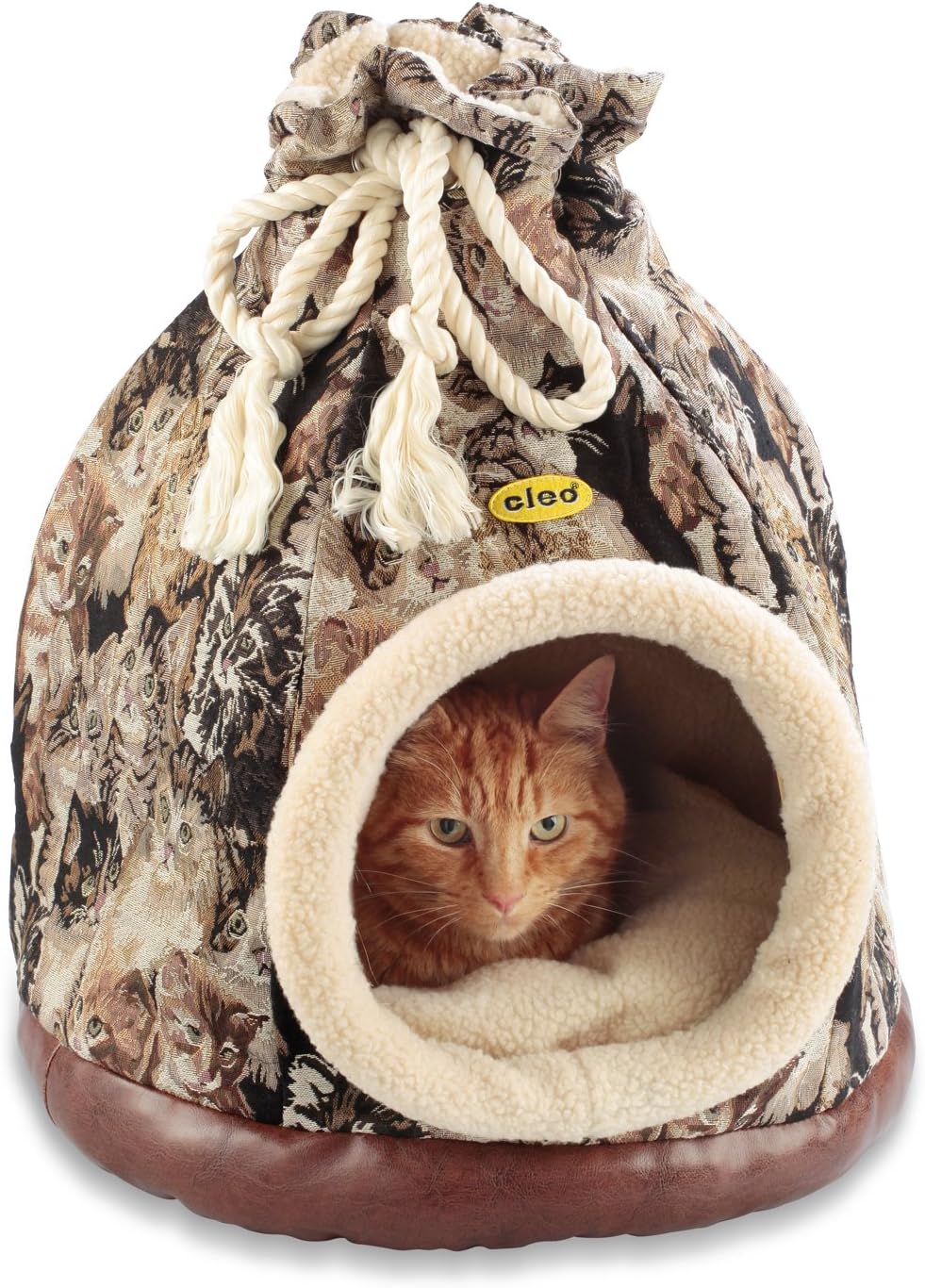 Large Cleo Cat Duffle Bag cat bed Cat Tapestry fabric 580mm Height