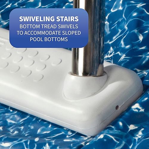 Miniatura 4 de Blue Wave NE122SS - Escalera de acero inoxidable para interior de alberca