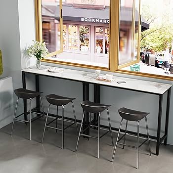 BAR COUNTER TABLE SMBT×NTF Wisfor Bar Table Rectangle Sintered Stone: 47.2