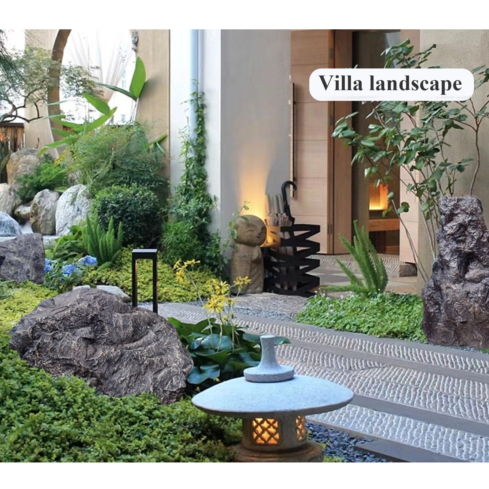 Amazon.co.jp: 偽岩、アウトドアフェイクロックカバー、造園用フェイク