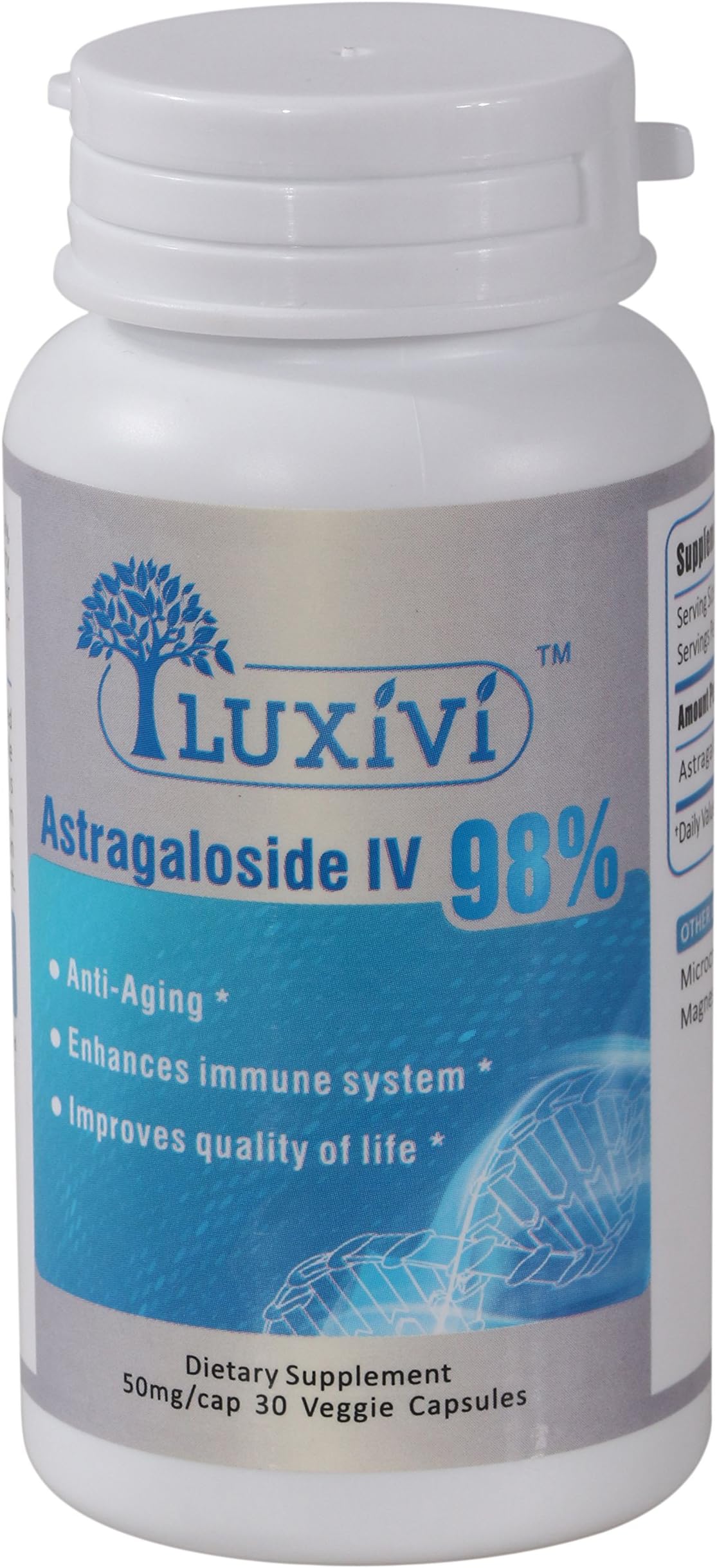 Astragaloside IV 98% Astragalus Root Extract Healthy Supplements from, 50mg/Cap 30caps