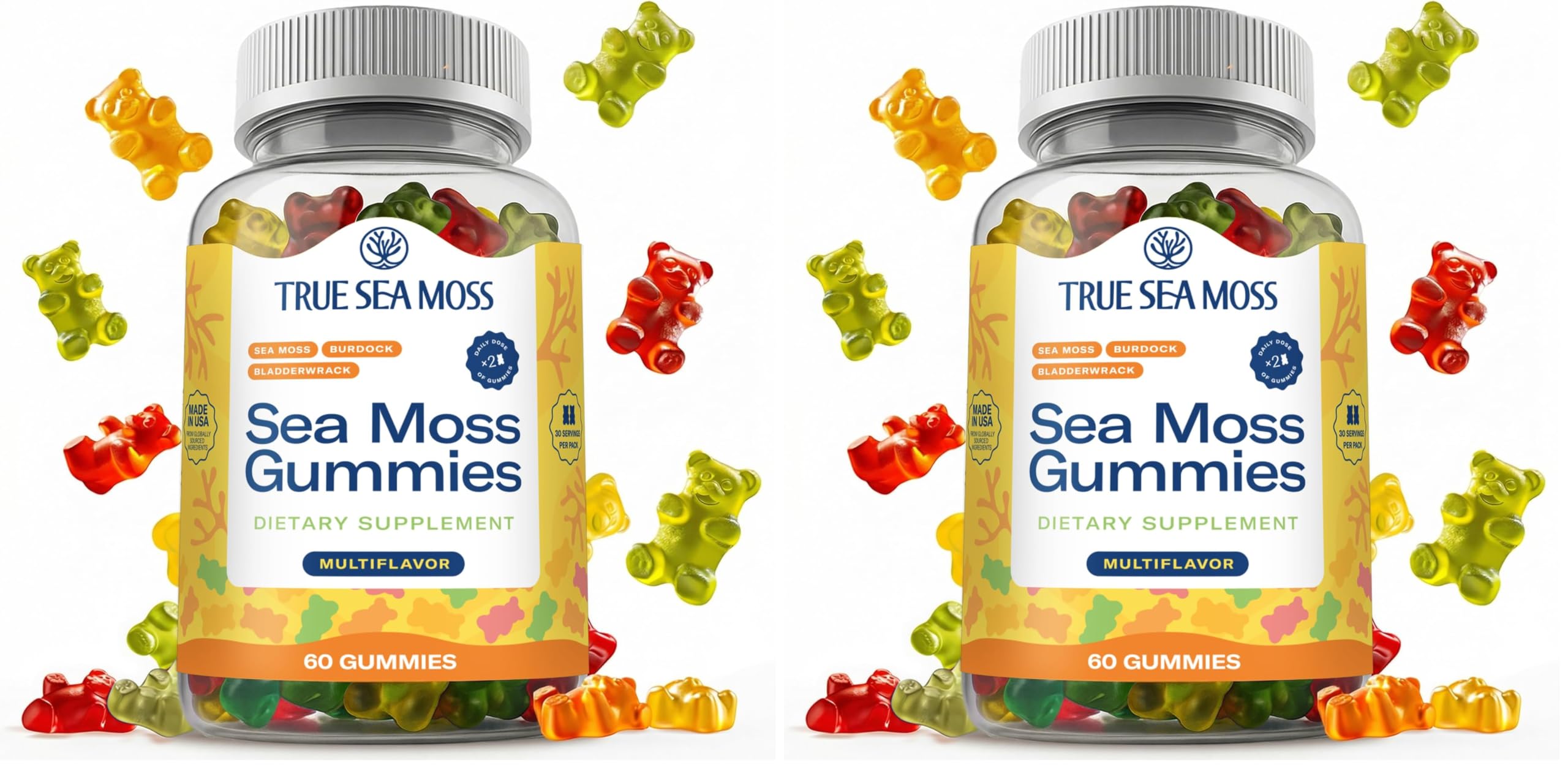 TrueSeaMoss Irish Sea Moss Gummies with Burdock Root & Bladderwrack – Formula for Adults & Kids – 60 Gummies (Packaging May Vary) — Amazon image 11