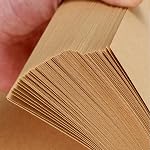 HningBuyox 300 PC Feuilles de papier Kraft, papier d'impression brun, 120g Papier de papeterie brun double taille pour artisanat, dessin, DIY Projets, Invitation, Imprimante jet d'encre laser compatible, 8.5 x 11 1 cm