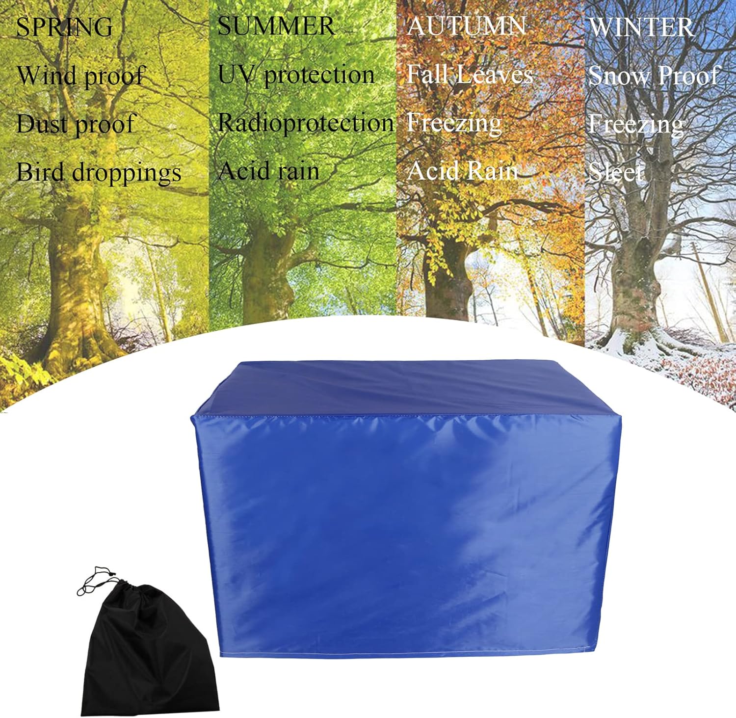 Garden Furniture Covers Waterproof 31" L x 31" W x 31" H, Patio Furniture Covers Windproof, Outdoor Rectangular Patio Furniture Covers, DustProof Durable Large Waterproof Outdoor Table Cover