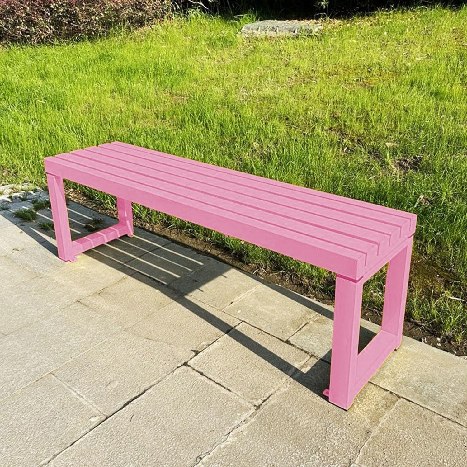 Banco de jardín para patio y terraza exterior resistente a la intemperie mueble elegante de cocina
