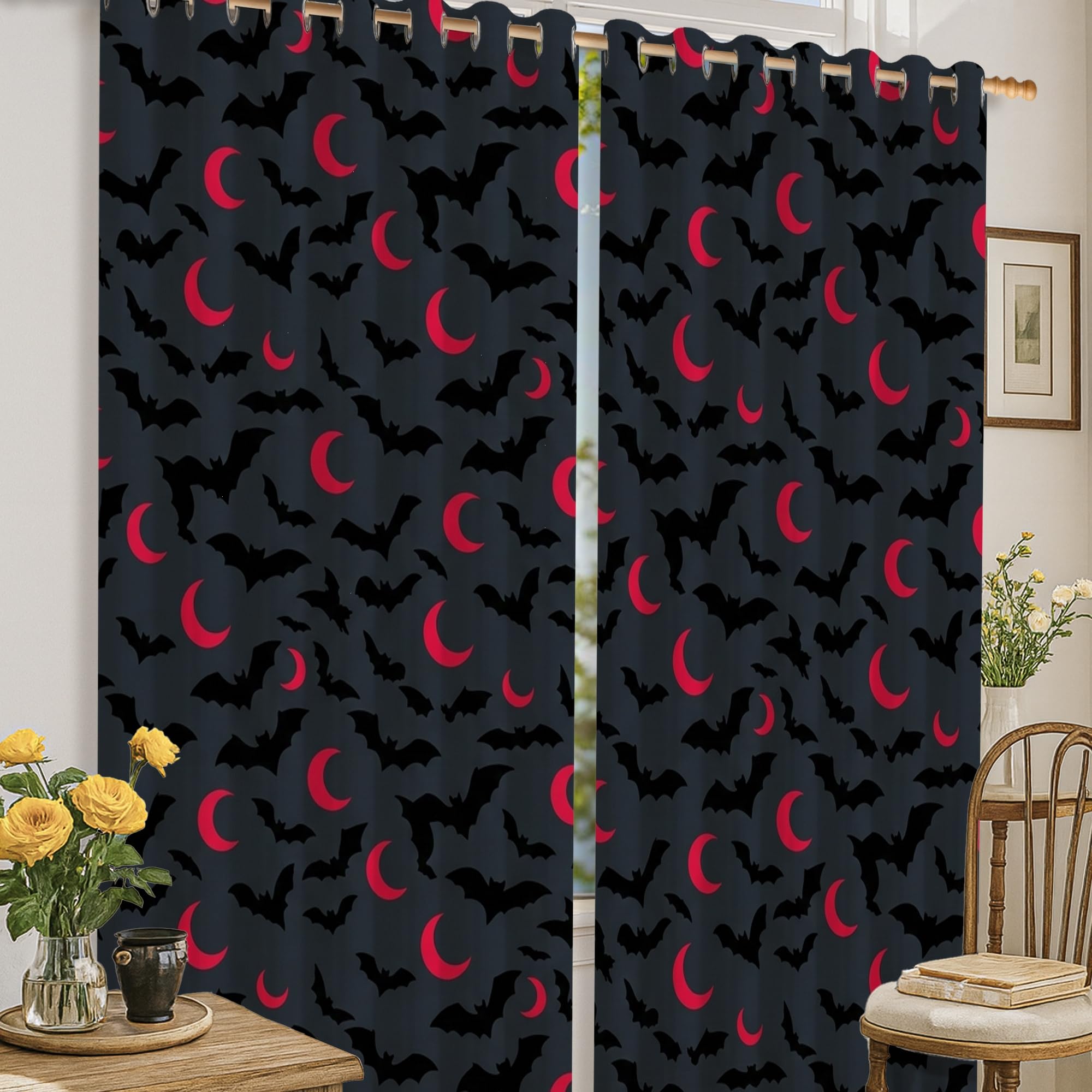 Rideaux occultants noirs contre la lumière pour chambre d'enfant