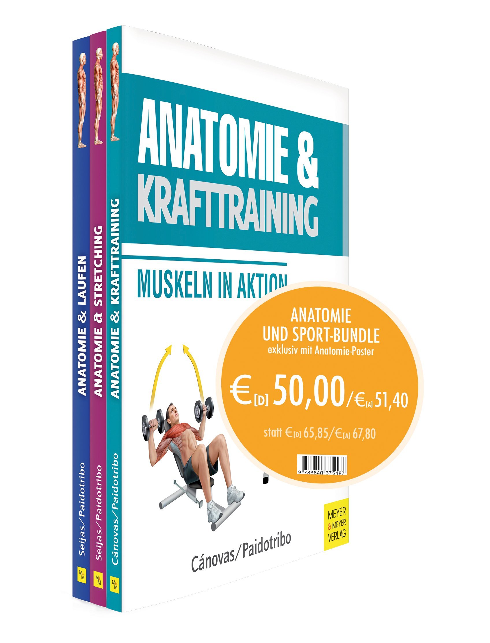 Anatomie und Sport-Bundle. Was bewirken Sport und Fitnessübungen? Ein Gesamtüberblick mit mehr als 500 Darstellungen zum Muskel- und Ausdauertraining.
