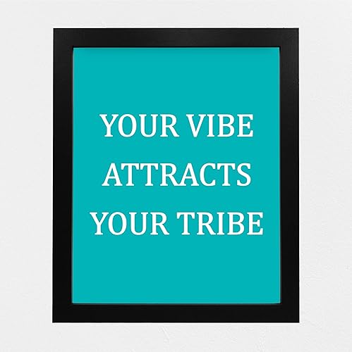 Miniatura 6 de Vibe Attracts Tribe Inspirational Friendship Wall Art Print, Typographic Motivational Wall Art, ideal for Home Wall Décor, Office Décor, School &