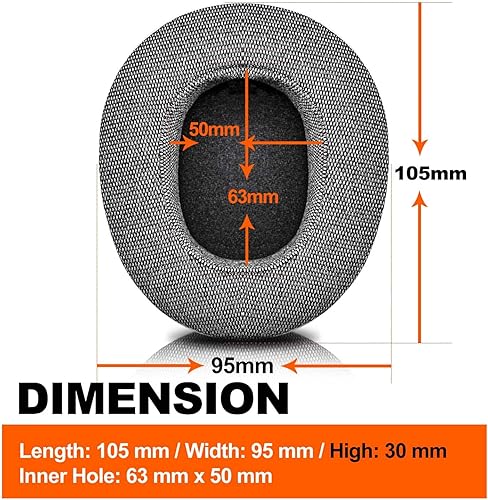 Miniatura 3 de Nova Pro - Almohadillas inalámbricas de repuesto compatibles con Steelseries Arctis Nova Pro Wireless de LTYIVABHTTW I mejoraron la durabilidad y el