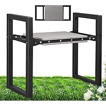 Garden Kneeler and Seat, 12.7" Wide Folding Heavy Duty Gardening Bench with Handles for Kneeling and Seat, Multifunctional Kneeler Stool for Women Seniors,Relieve Knee Back Pain,Gardening Tools Gifts