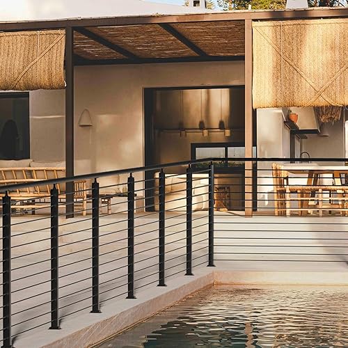 Miniatura 48 de VEVOR Poste de riel de cable, 36 x 1.5 x 1.5 pulgadas, poste de escalera de nivel para escalera, poste de barandilla de acero inoxidable, acabado