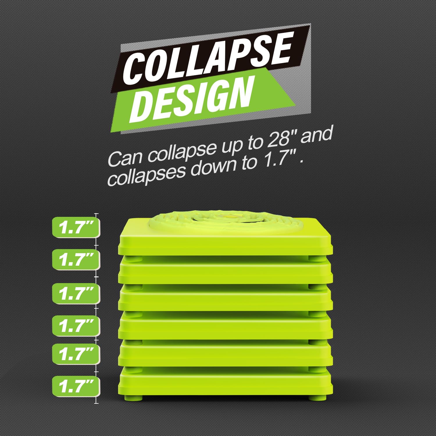 Snapklik.com : RoadHero 28 Inch 6 Pack Collapsible Traffic Safety Cones ...