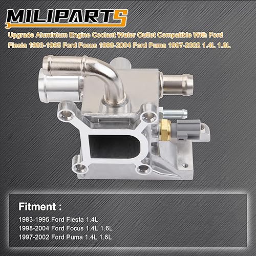 Miniatura 2 de Salida de agua refrigerante de aluminio del motor de actualización compatible con MAZDA 3 5 6 CX-7 2006-2013