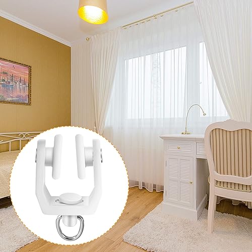 Miniatura 7 de Rodillos flexibles y flexibles para cortinas de techo, riel deslizante de plástico para cortinas de ducha, 0.433 in (50)