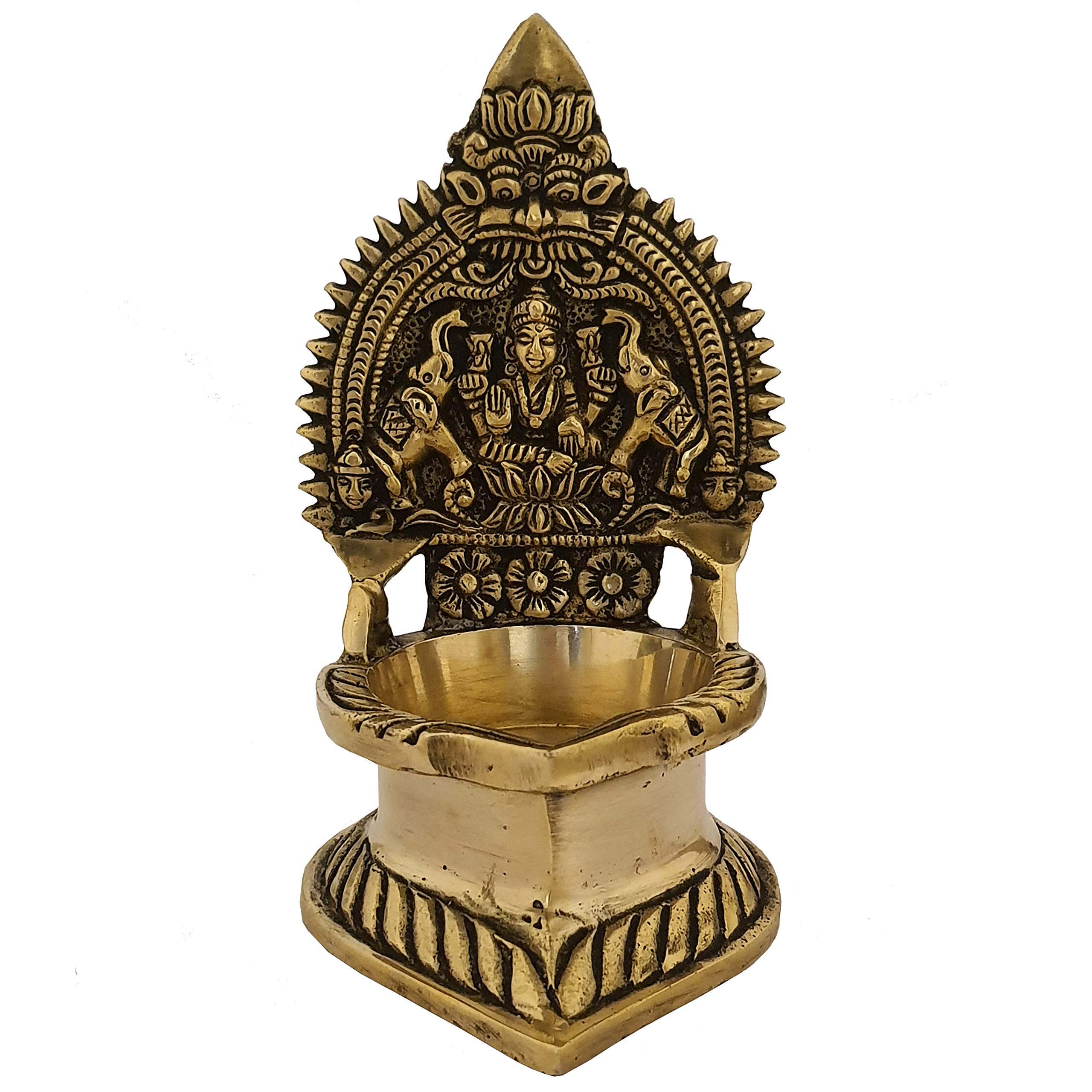 Indian Diwali Oil Lamp Pooja Diya Brass Light Puja Decorations Mandir Decoration Items Handmade Home