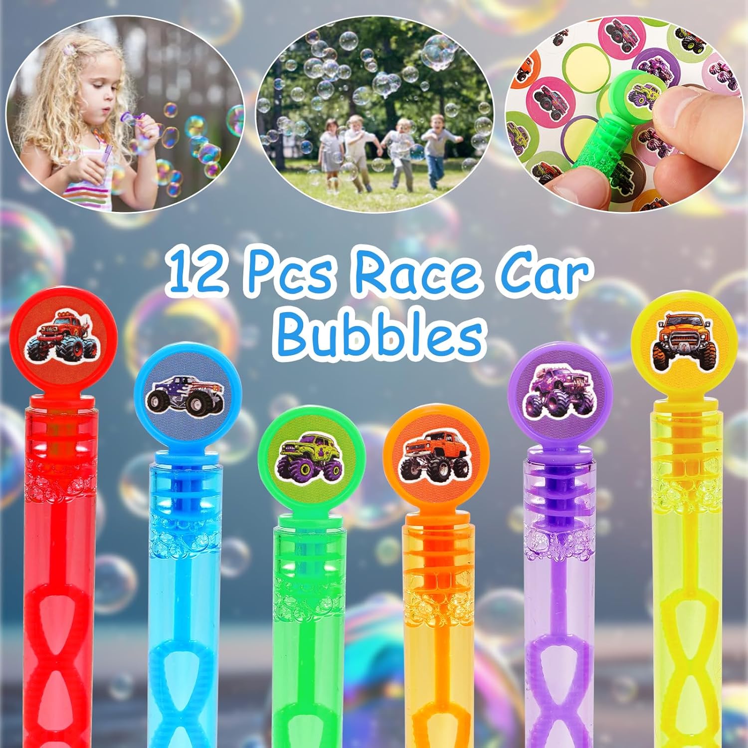 Vanblue Truck Car Party Favors Set Cars Themed Birthday Party Decorations Supplies 110Pcs Slap Bracelet DIY Sticker Gift for Boy Kids Treat Bags Stuffers Pinata Filler Classroom Rewards - Image 3