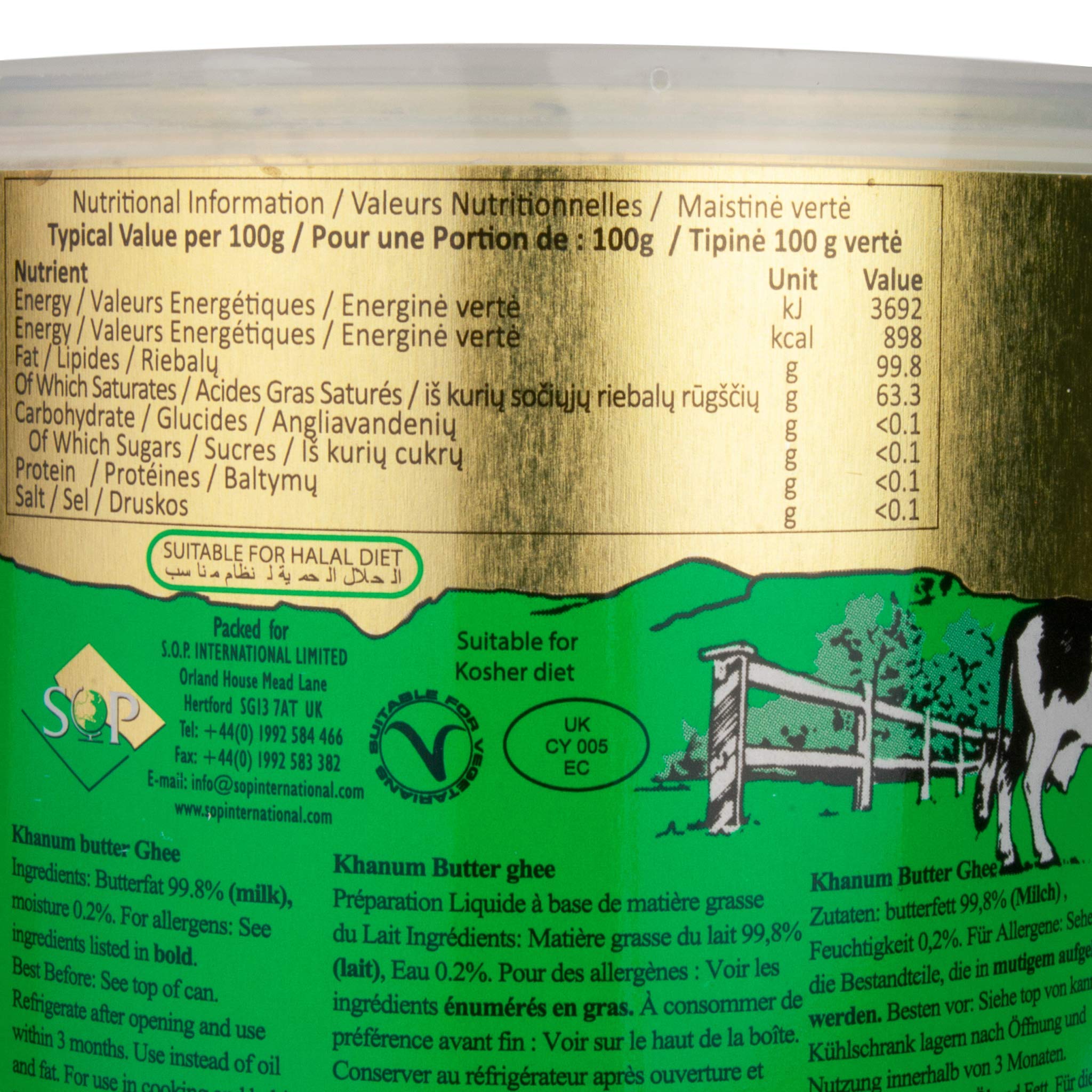 Khanum Ghee Mantequilla 500 g Lote de 2