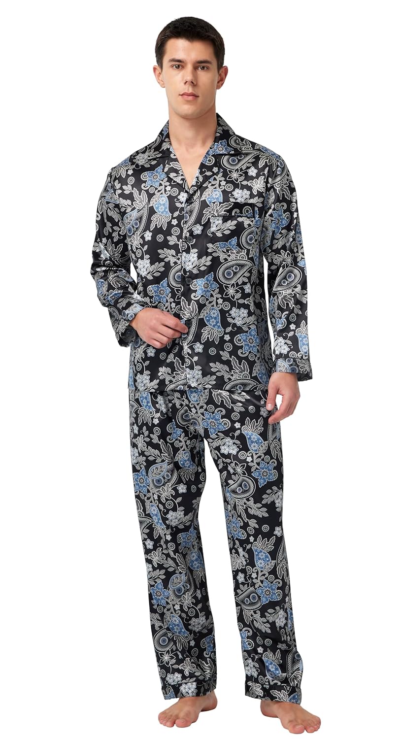 Conjunto de pijama masculino clássico de cetim TONY & CANDICE em promoção! Veja a oferta e mais achadinhos de Moda íntima 4 Hoje é o melhor dia para comprar Conjunto de pijama masculino clássico de cetim TONY & CANDICE com aquele preço maroto! Promoção! Aproveite a oferta! 4