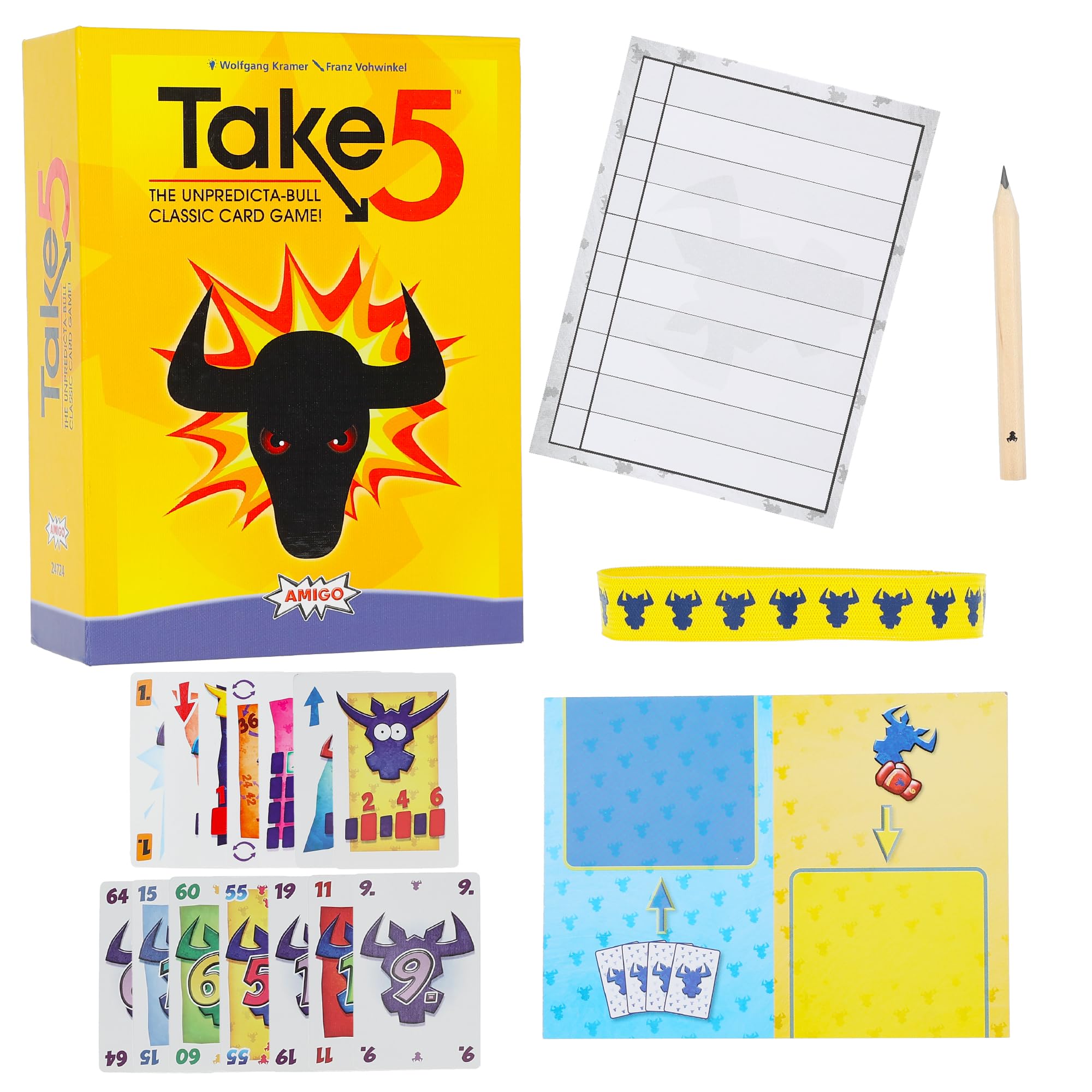 AMIGO Games Take 5 Classic Card Game 30th Anniversary Edition – Contains Beloved Base Game Plus Cooperative Variant & Special New Cards – Perfect for Family Game Night – Kids Adults Ages 8+