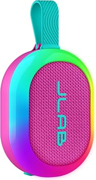 JLab Pop Party Ultra-Portable Small Bluetooth Speaker, Mulberry