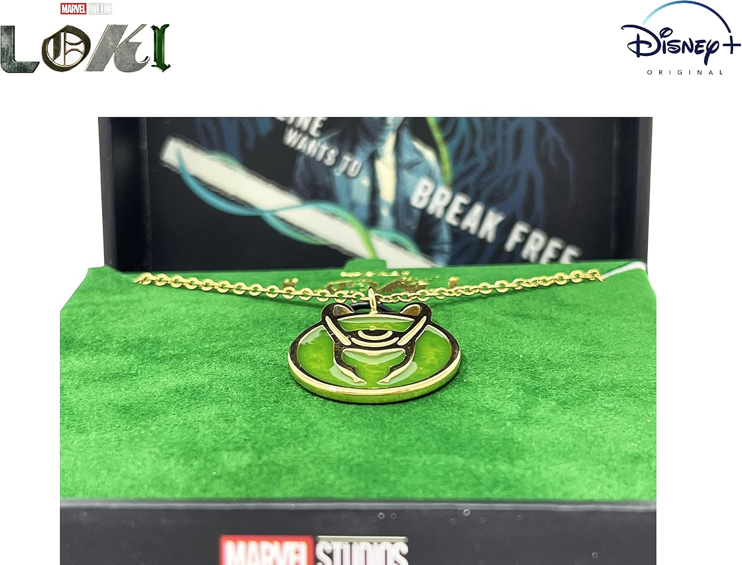 SalesOne Loki Helmet Symbol Pendant Necklace