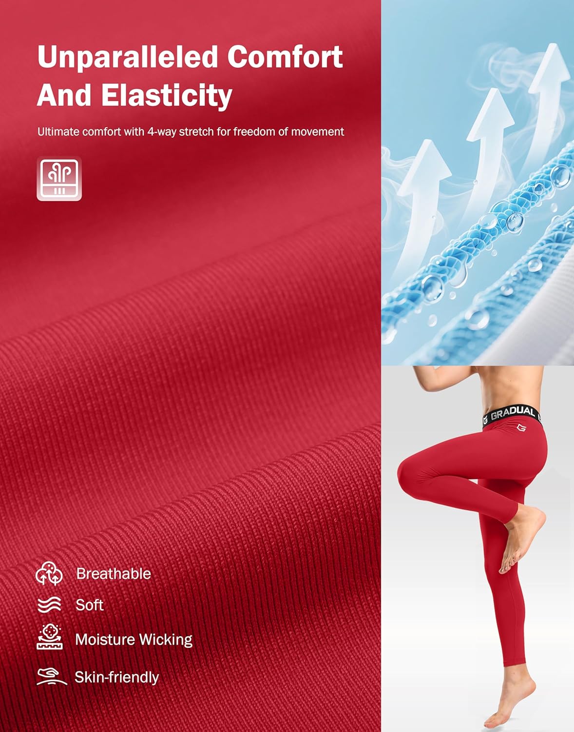 G Gradual Boys Compression Leggings Quick Dry Youth Basketball Football Pants Base Layer Sports Tights for Boys - Image 5