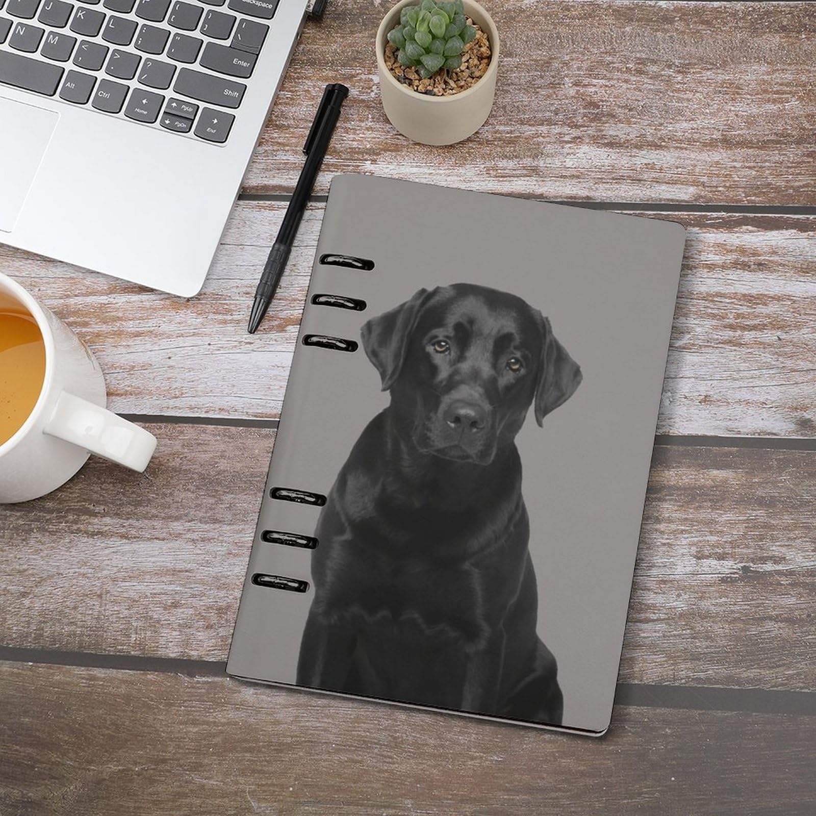 Amazon | ルーズリーフノート ラブラドール レトリーバー犬 システム 