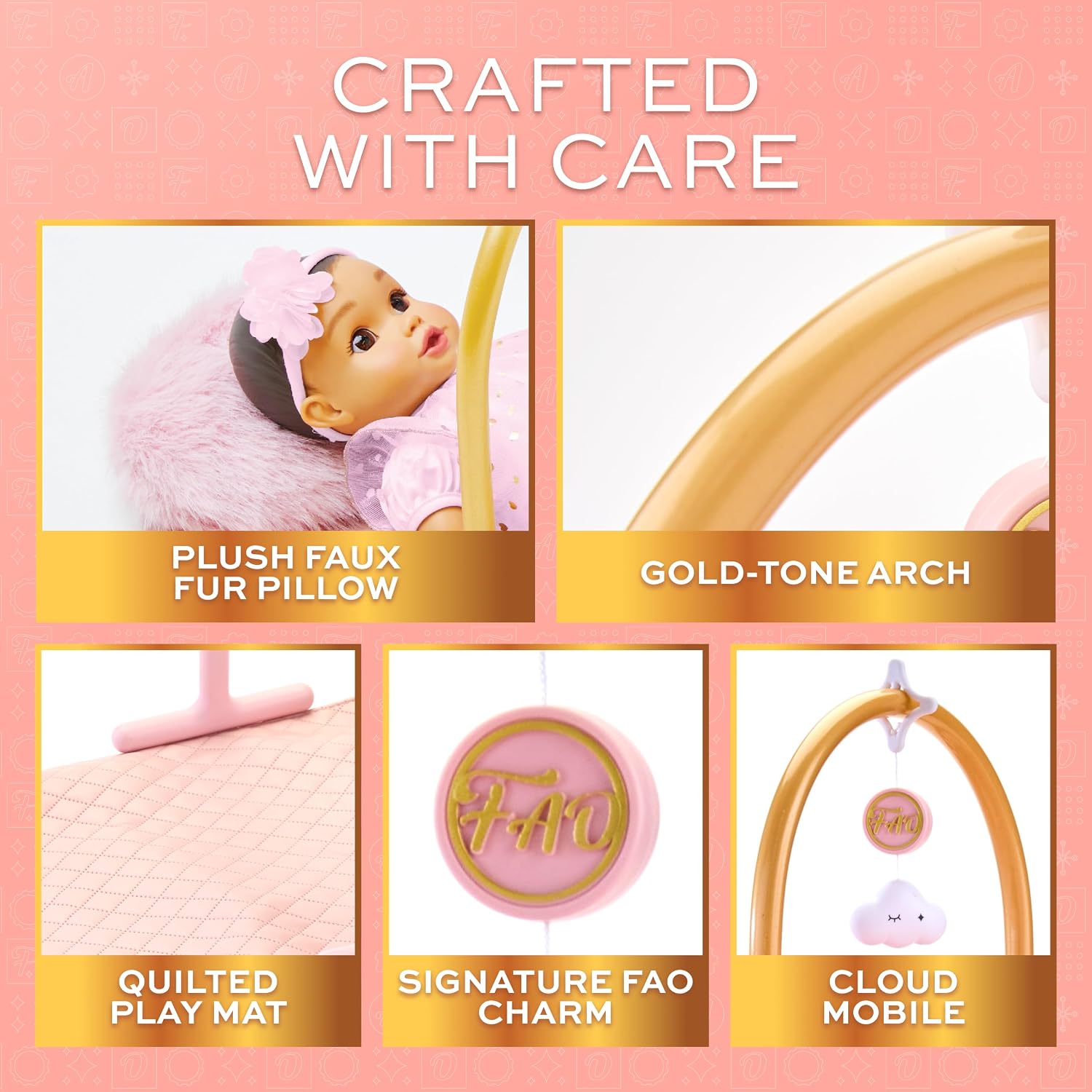 Fao Schwarz Baby Doll Crib Play