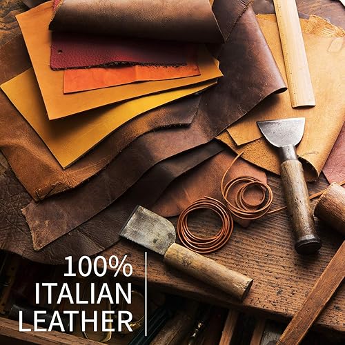 Miniatura 8 de Maruse Paquete de portafolio ejecutivo de cuero italiano y soporte para pasaporte, accesorios de oficina y viaje, cuero duradero hecho a mano en