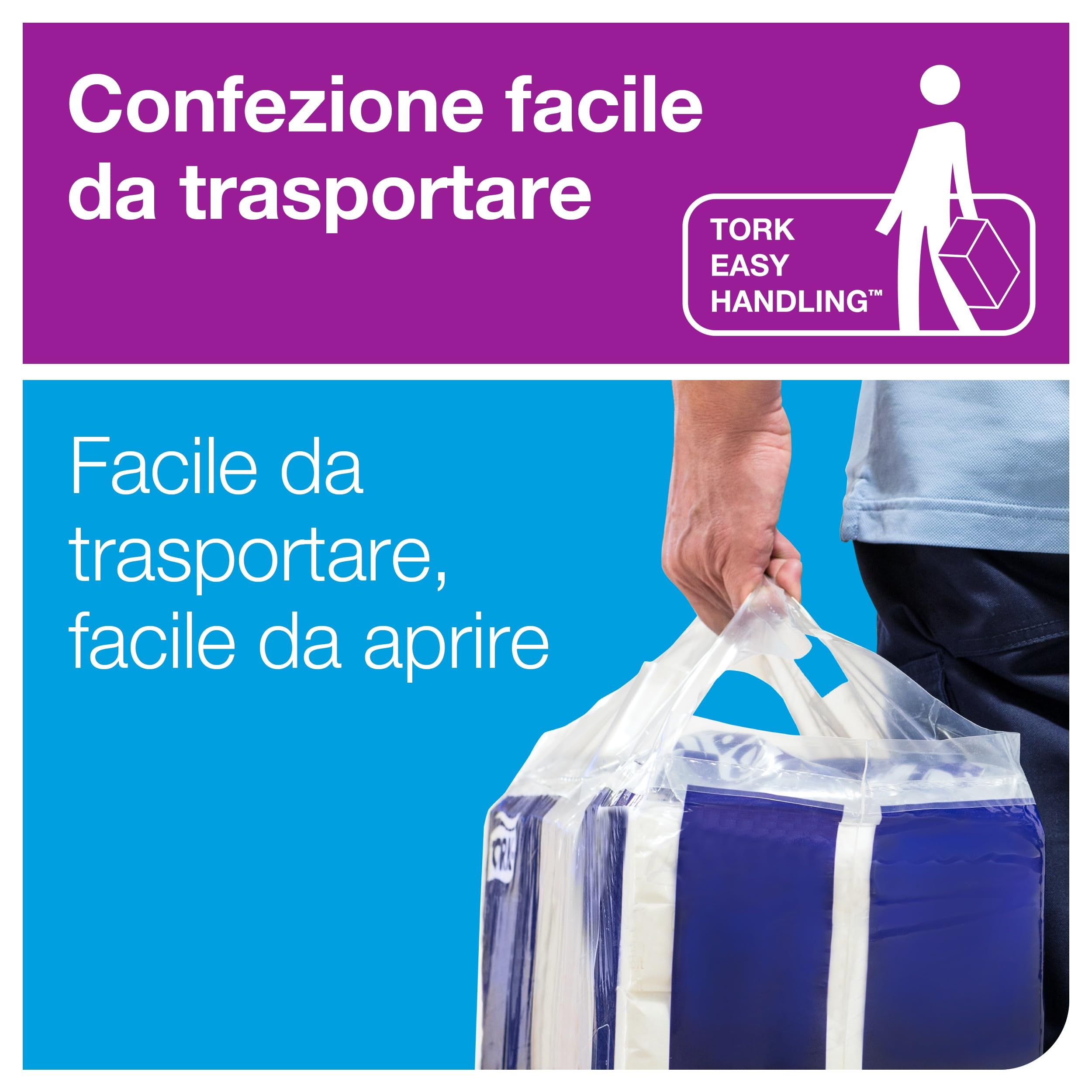 Tork Xpress Asciugamani intercalati Soft compressi bianchi H2, Premium, 2 veli, piegati a Z, elevata assorbenza, 12 confezioni da 225 asciugamani, 100889