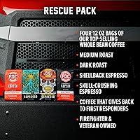 Vista 108 de Fire Department Coffee - Café de vainilla bourbon - Devuelve a los bomberos - Grano entero con infusión de vainilla y bourbon - Sin alcohol