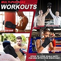 Vista 5 de Boxing Gloves for Men Women, Sparring Training Punching MMA Kickboxing Boxing Gloves, Heavy Bag Workout Gloves for Boxing, Kickboxing, Muay Thai