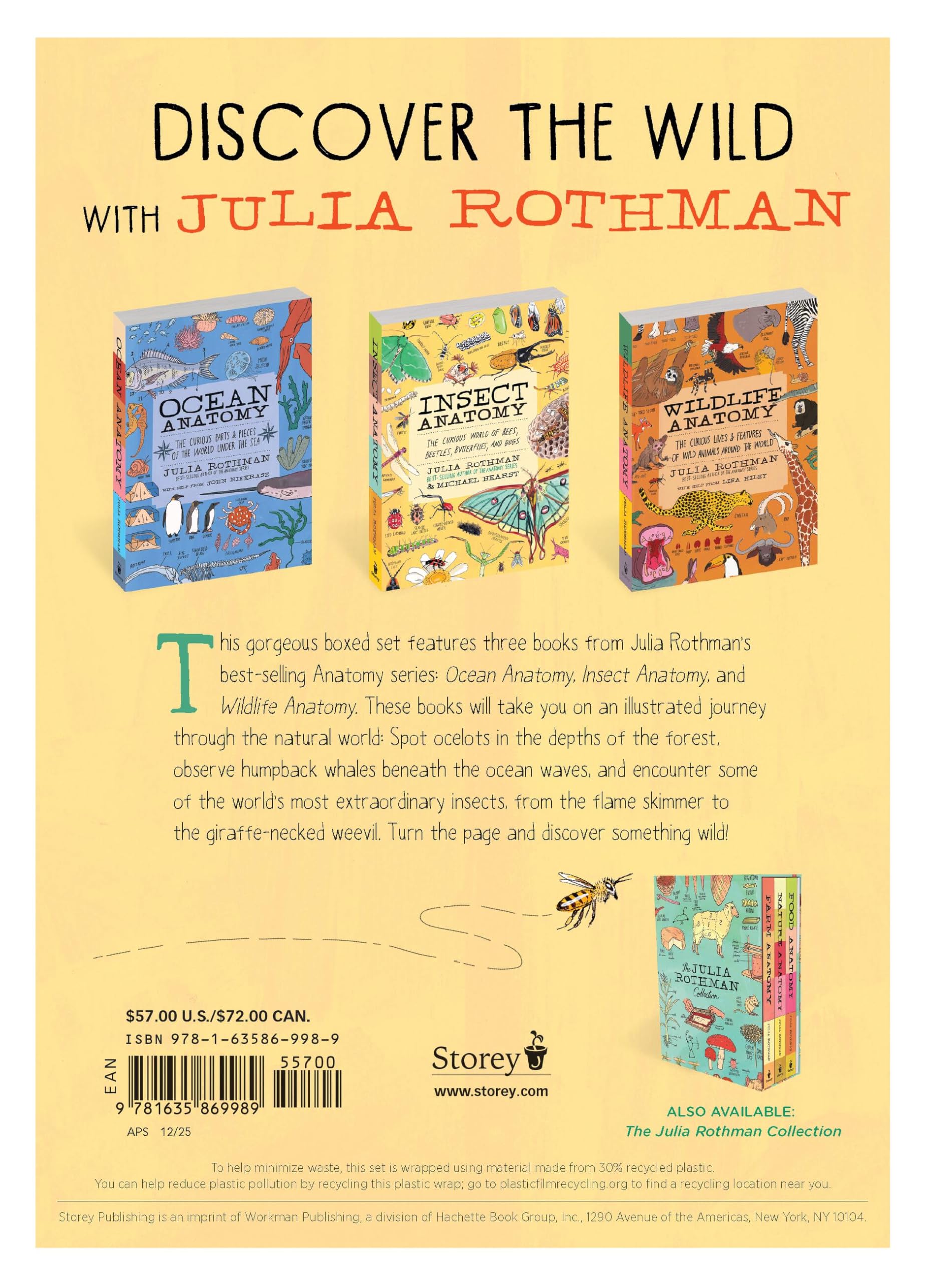 The Julia Rothman Wild Collection: Ocean Anatomy, Wildlife Anatomy, Insect Anatomy