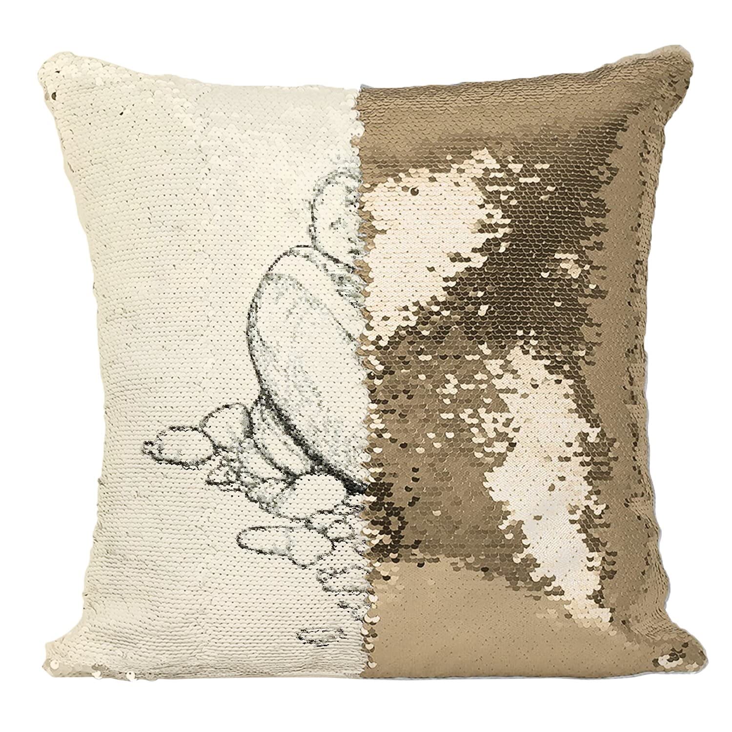 Coussin housse sequin paillettes doré Fabulous : créez un cocon de douceur pour votre enfant