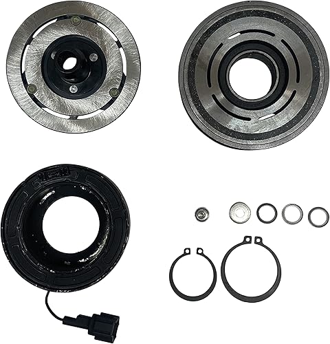 RYC A/C Compresor Embrague EG887-01-CL (solo se adapta a vehículos manuales de 6 velocidades. Modelo de compresor: CR-10. Compatible con Nissan