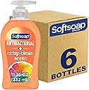Softsoap Antibacterial Liquid Hand Soap, Crisp Clean Scent, 11.25 Ounce, 6 Pack